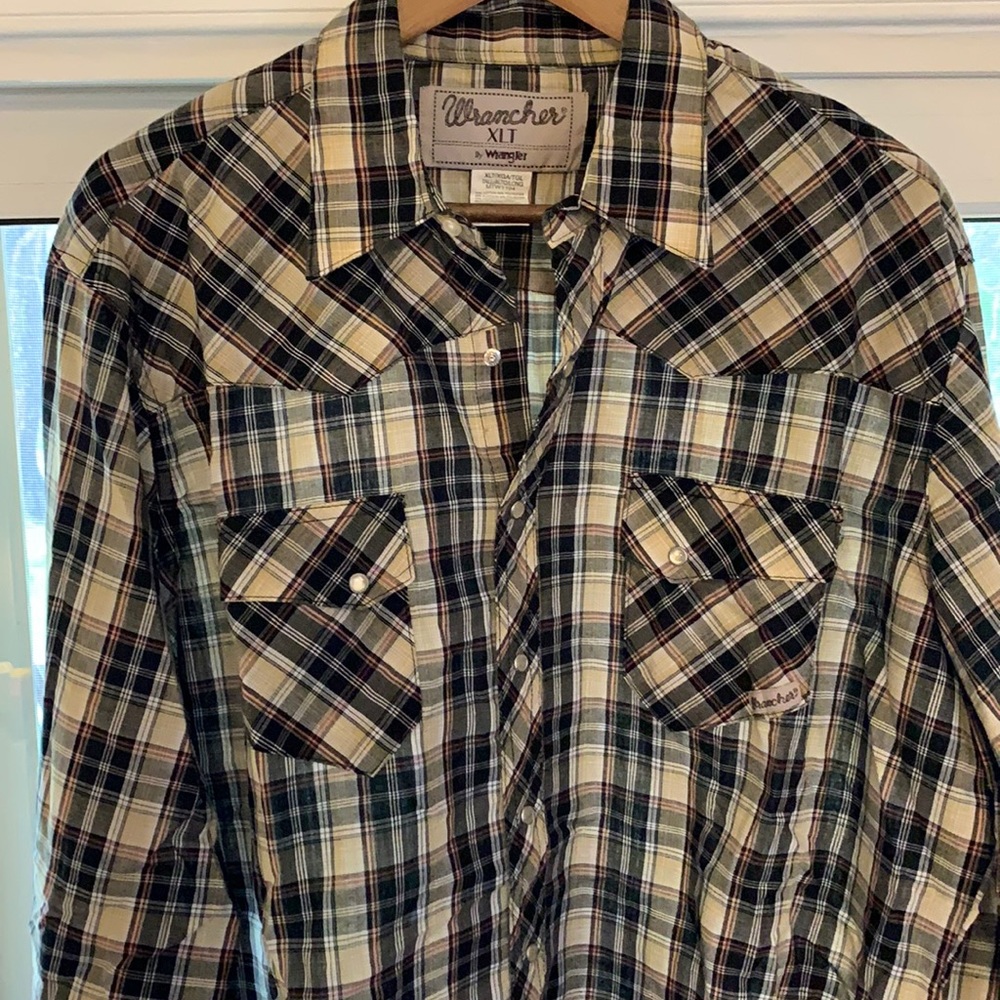 Button Pearl Snap Long Sleeve Shirt